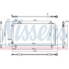 Nissens | Kondensator, Klimaanlage | 94740