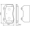 BOSCH | Bremsbelagsatz, Scheibenbremse | 0 986 494 551