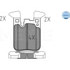 Meyle | Bremsbelagsatz, Scheibenbremse | 025 250 2916