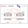 Brembo | Bremsbelagsatz, Scheibenbremse | P 68 063