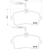 Brembo | Bremsbelagsatz, Scheibenbremse | P 61 109