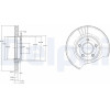 Delphi | Bremsscheibe | BG3826