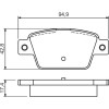 BOSCH | Bremsbelagsatz, Scheibenbremse | 0 986 494 536