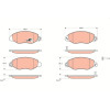 TRW | Bremsbelagsatz, Scheibenbremse | GDB1461