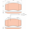 TRW | Bremsbelagsatz, Scheibenbremse | GDB1812