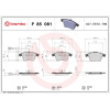 Brembo | Bremsbelagsatz, Scheibenbremse | P 85 081