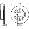 BOSCH | Bremsscheibe | 0 986 478 981