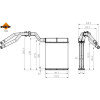 NRF | Wärmetauscher, Innenraumheizung | mit Rohr | 54364
