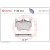 Brembo | Bremsbelagsatz, Scheibenbremse | P 65 014