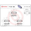 Brembo | Bremsbelagsatz, Scheibenbremse | P 30 103