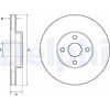 Delphi | Bremsscheibe | BG3780