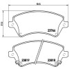 Brembo | Bremsbelagsatz, Scheibenbremse | P 83 064