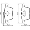 BOSCH | Bremsbelagsatz, Scheibenbremse | 0 986 494 280