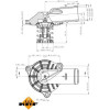 NRF | Thermostat, Kühlmittel | 725223