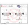 Brembo | Bremsbelagsatz, Scheibenbremse | P 06 043