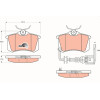 TRW | Bremsbelagsatz, Scheibenbremse | GDB1475