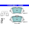 ATE | Bremsbelagsatz, Scheibenbremse | 13.0470-2604.2