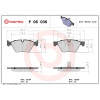 Brembo | Bremsbelagsatz, Scheibenbremse | P 06 036