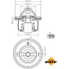 NRF | Thermostat, Kühlmittel | 725127