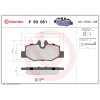 Brembo | Bremsbelagsatz, Scheibenbremse | P 50 051