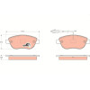 TRW | Bremsbelagsatz, Scheibenbremse | GDB1655