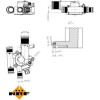 NRF | Thermostat, Kühlmittel | 725022