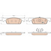 TRW | Bremsbelagsatz, Scheibenbremse | GDB2016