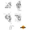 NRF | Thermostat, Kühlmittel | 725027