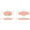 TRW | Bremsbelagsatz, Scheibenbremse | GDB1218