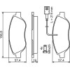 BOSCH | Bremsbelagsatz, Scheibenbremse | 0 986 424 595