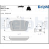 Delphi | Bremsbelagsatz, Scheibenbremse | LP1969