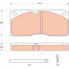 TRW | Bremsbelagsatz, Scheibenbremse | GDB5058