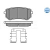 Meyle | Bremsbelagsatz, Scheibenbremse | 025 242 7614/W
