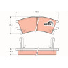 TRW | Bremsbelagsatz, Scheibenbremse | GDB3165