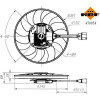 NRF | Lüfter, Motorkühlung | 470054