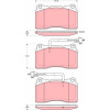 TRW | Bremsbelagsatz, Scheibenbremse | GDB1603