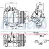 Nissens | Kompressor, Klimaanlage | 890128