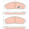 TRW | Bremsbelagsatz, Scheibenbremse | GDB3466