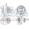 Nissens | Kompressor, Klimaanlage | 890368