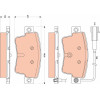 TRW | Bremsbelagsatz, Scheibenbremse | GDB1872