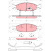 TRW | Bremsbelagsatz, Scheibenbremse | GDB4120