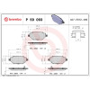 Brembo | Bremsbelagsatz, Scheibenbremse | P 59 093