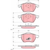 TRW | Bremsbelagsatz, Scheibenbremse | GDB1275