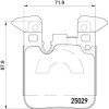 Brembo | Bremsbelagsatz, Scheibenbremse | P 06 087