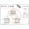 Brembo | Bremsbelagsatz, Scheibenbremse | P 30 080