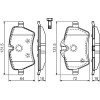 BOSCH | Bremsbelagsatz, Scheibenbremse | 0 986 494 168