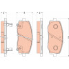TRW | Bremsbelagsatz, Scheibenbremse | GDB3510