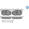 Meyle | Bremsbelagsatz, Scheibenbremse | 025 209 0618/W