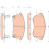 TRW | Bremsbelagsatz, Scheibenbremse | GDB3478
