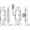 BOSCH | Bremsbelagsatz, Scheibenbremse | 0 986 494 309